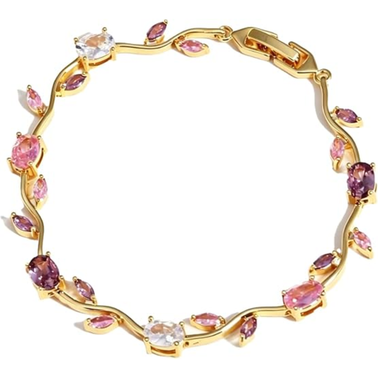 Pulsera de Cristal Brillante y Elegante