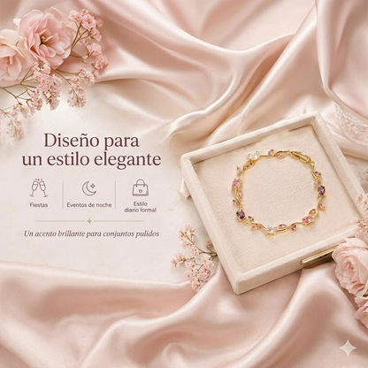Pulsera de Cristal Brillante y Elegante