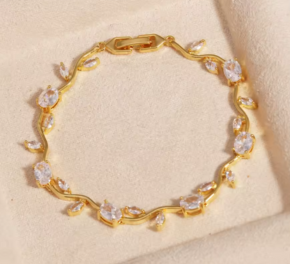 Pulsera de Cristal Brillante y Elegante