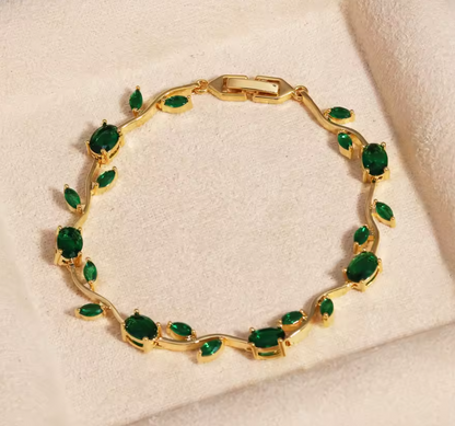 Pulsera de Cristal Brillante y Elegante